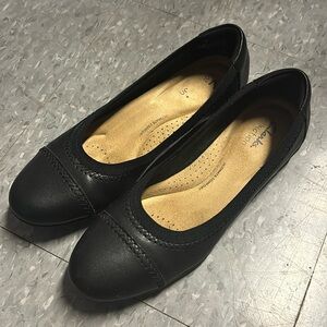 Clark’s Collection Black Flats